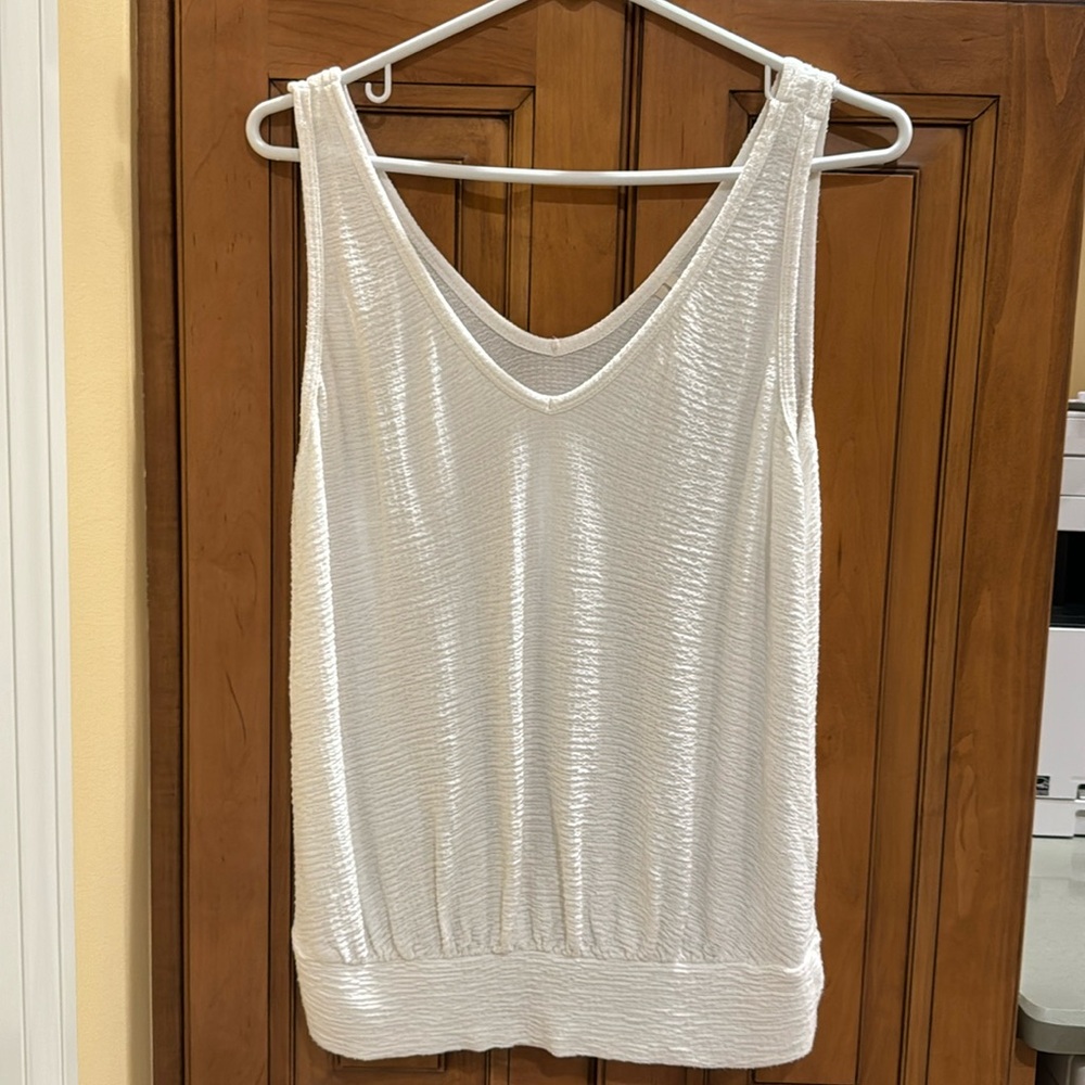 Anthropologie white blouse XS